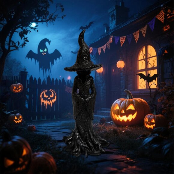 8" Halloween Cracker Barrel Retro Magician Fantasy Ornament Festival Decoration - Picture 5 of 7